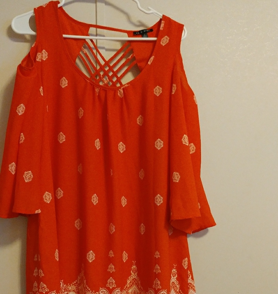 Cold shoulder dress